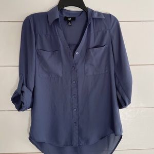 Long sleeve polyester work shirt